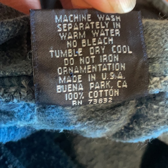 Wek the World denim look sweatshirt 2X vintage 90’s - Picture 6 of 6